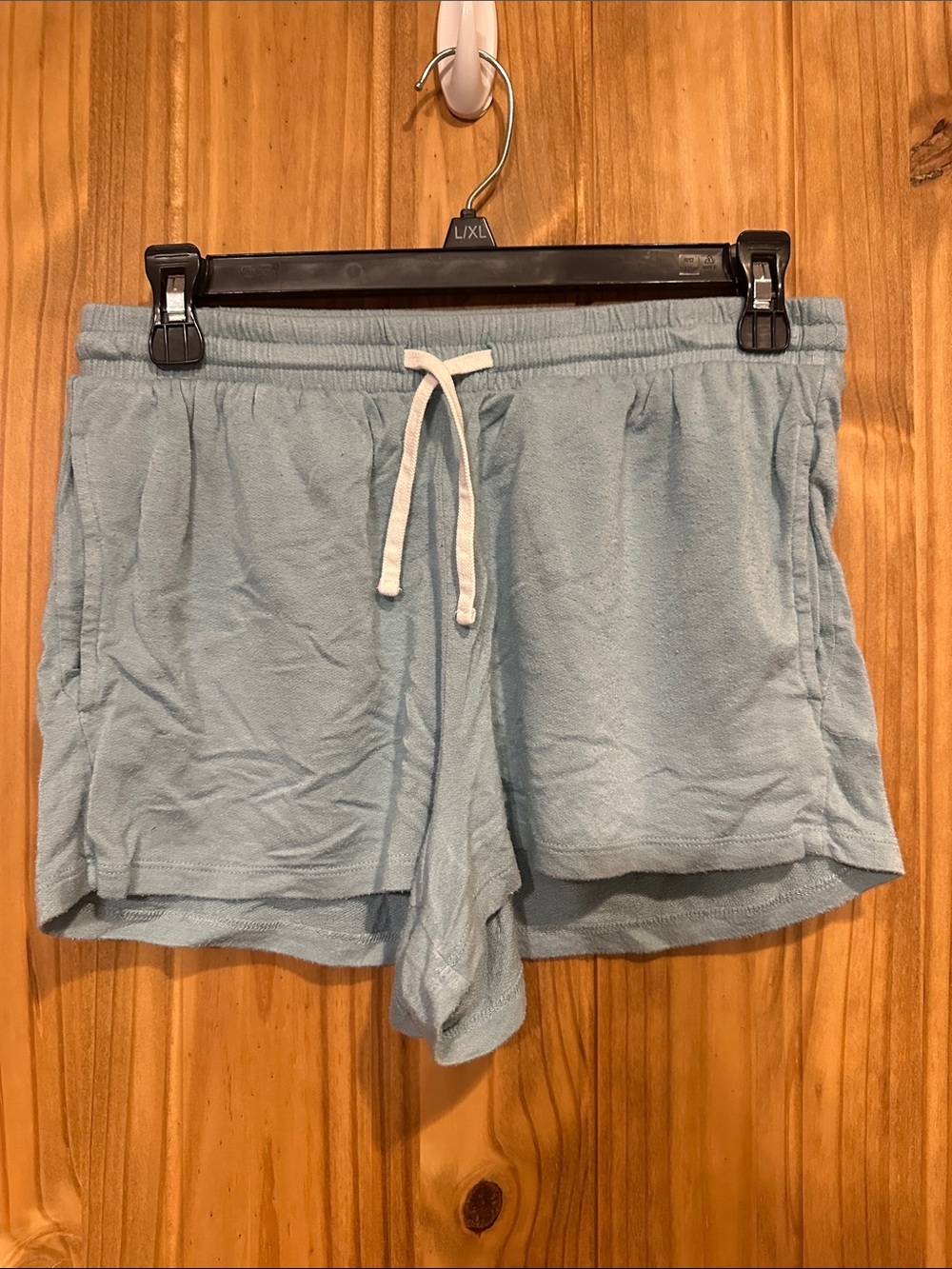 Colsie Pale Blue Terry Drawstring Lounge Shorts